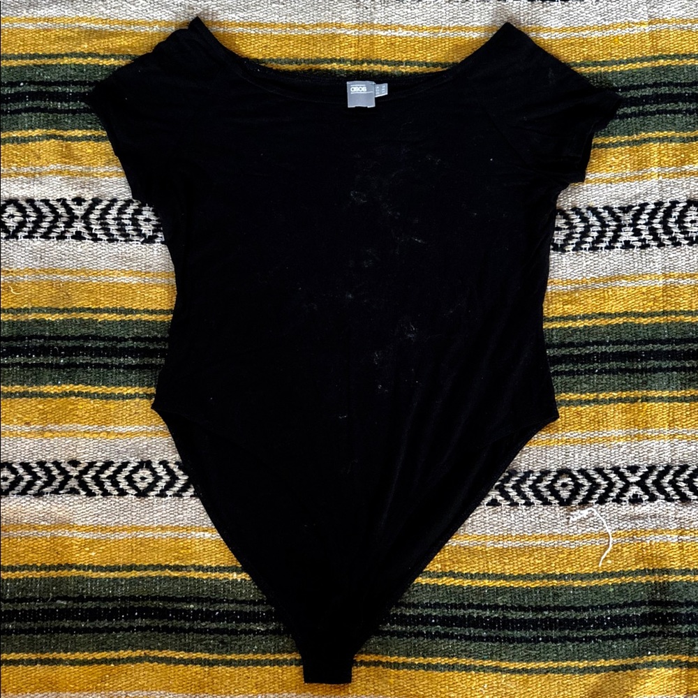 ASOS black off the shoulder onesie